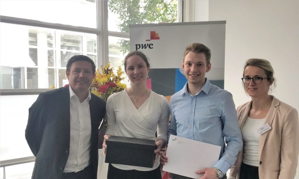 Studienrichtung Controlling+Accounting im BSc Business Administration: Meet-the-Business-Award 2018 verliehen