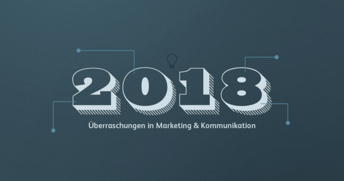 Animation zu den Überraschungen in Marketing und Kommunikation 2018