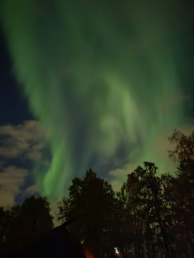 grünliche Nordlichter
