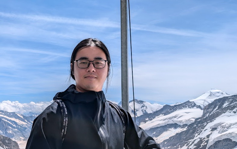 Rui Xi auf dem Jungfraujoch.