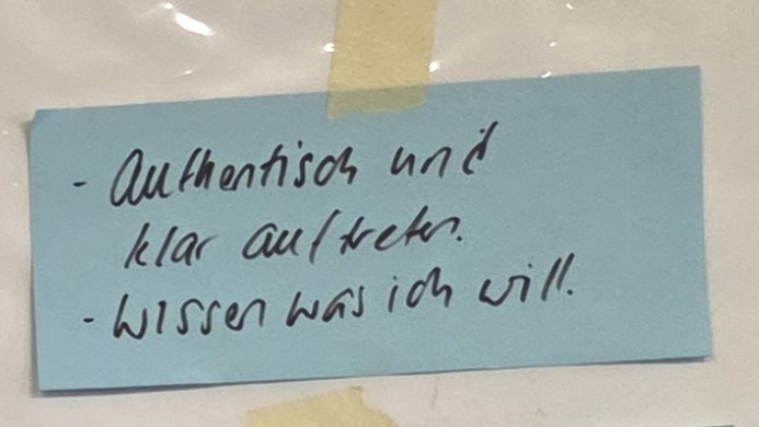 Notiz zu authentisch Auftreten