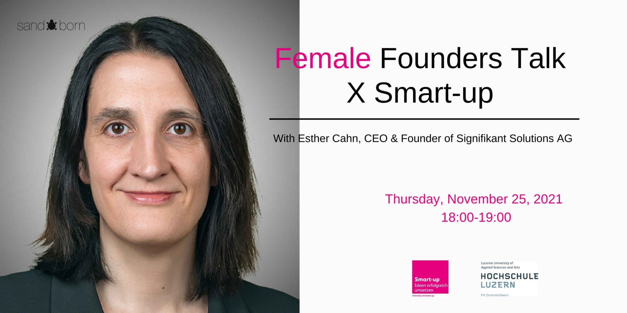Female Founders Talk X Smart-up with Esther Cahn from Signifikant