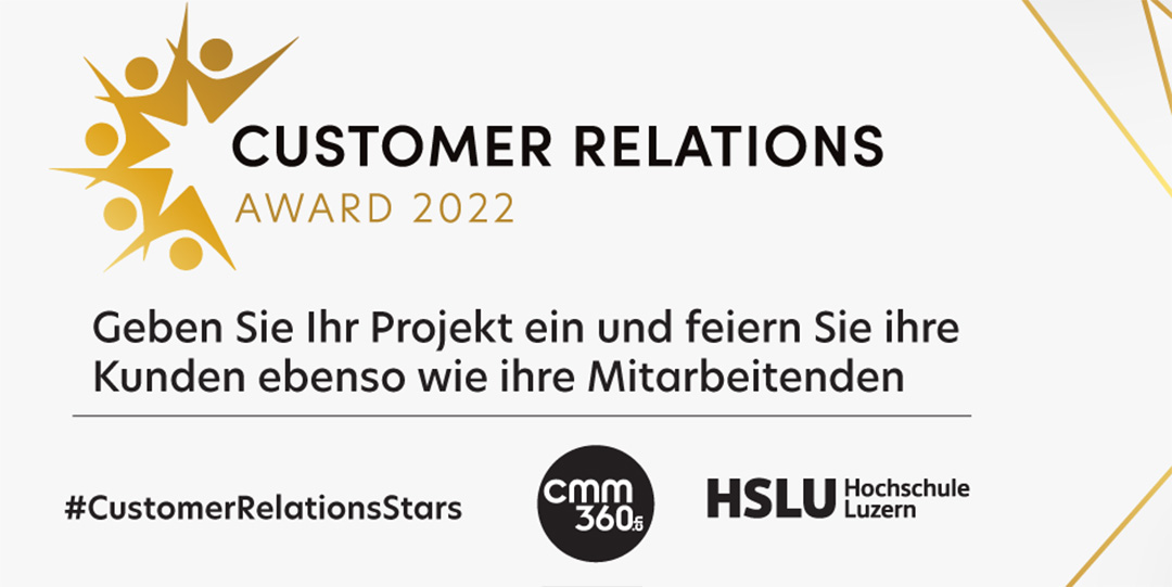 Customer Relations Award 2022 – Es werden die Customer Relations Stars gesucht