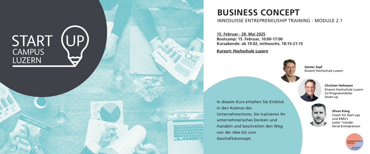 Jetzt anmelden: Innosuisse Modul 2 — Business Concept