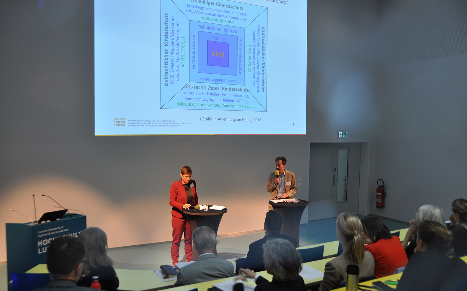 Luzerner Tagung zum Kindes- und Erwachsenenschutz - Nicolas Galladé und Diana Wider