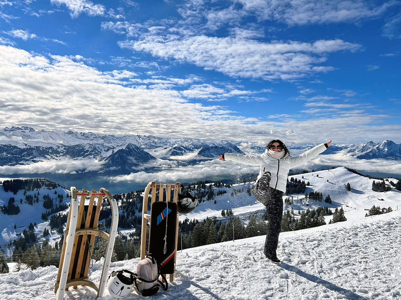 Jessica Willer bei einem Ausflug auf der Rigi