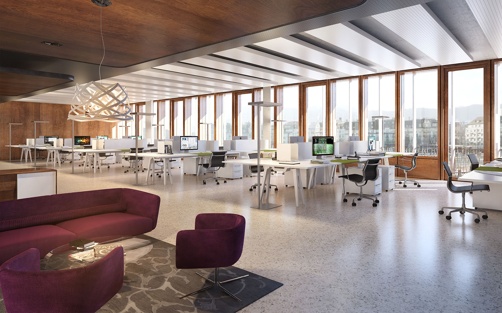 Visualisierung der Büros