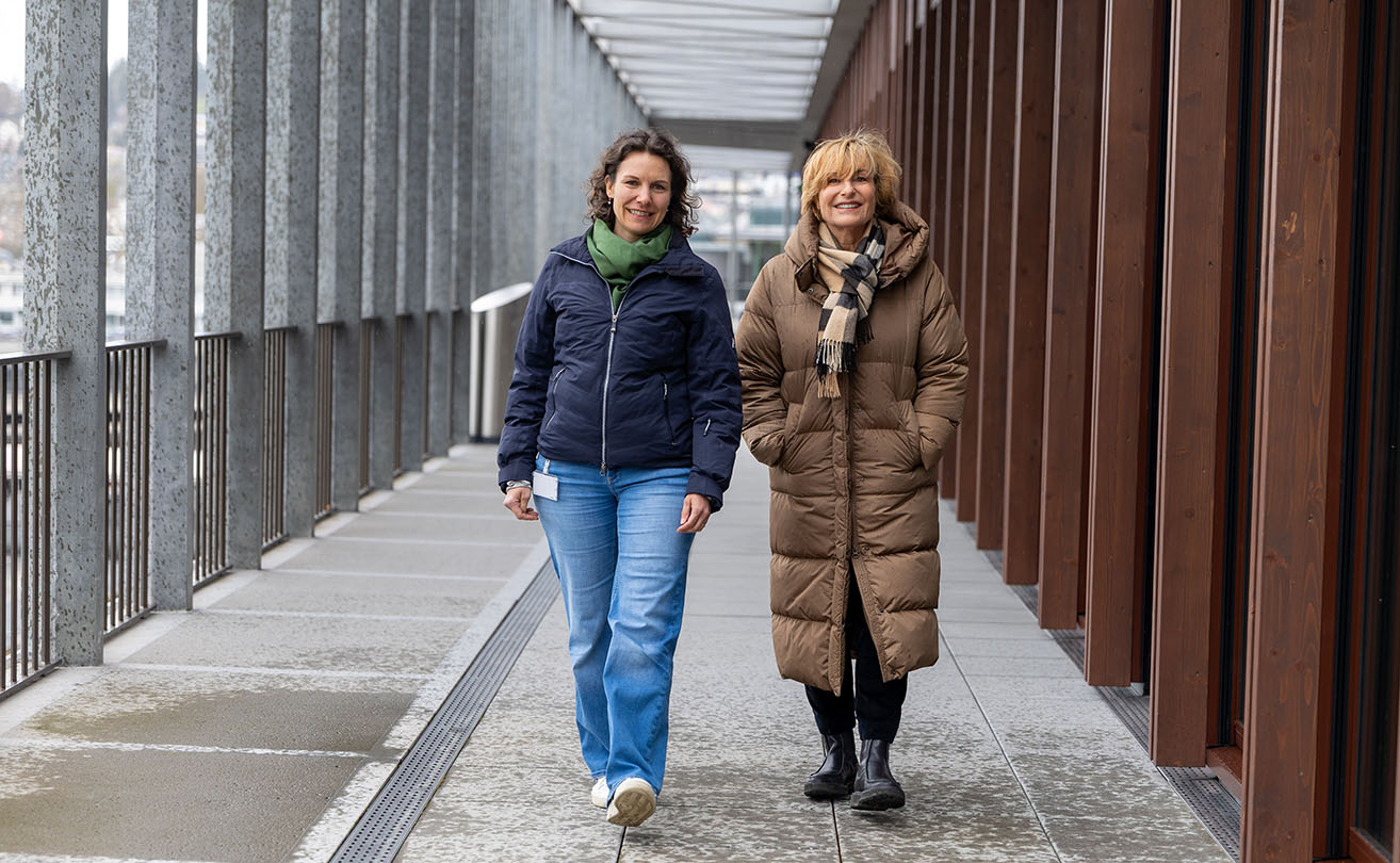 Sandra Koller und Elke Brusa HSLU Campus
