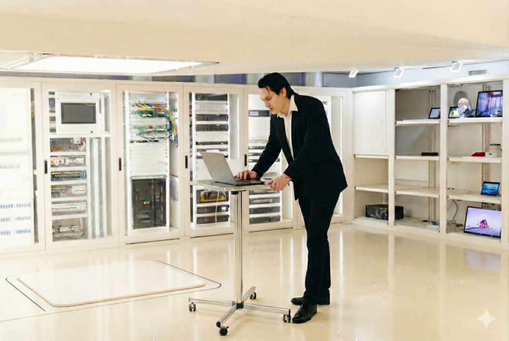 Dmitriy An, Masterassistent an der HSLU – T&A testet sein KI-System für die Telemedizin im iHomeLab.