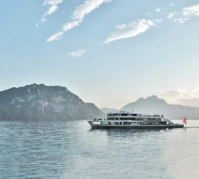 Student day out on Lake Lucerne
